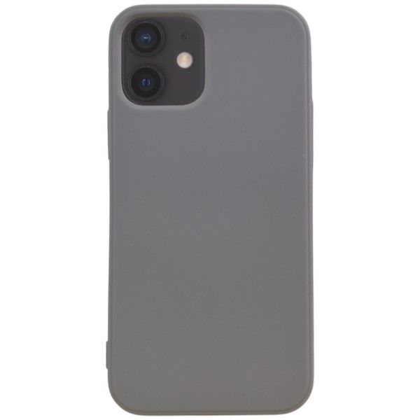 Stylish Silicone Design Phone Cover - iPhone Compatible With - iPhone 12 - Grey
