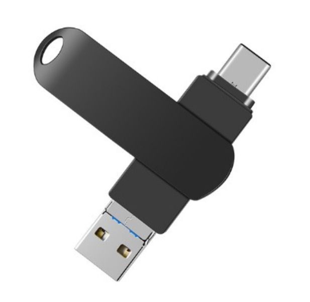 64G USB3.0 3 IN 1 OTG Flash Drive with USB, Type C ports IOS Version