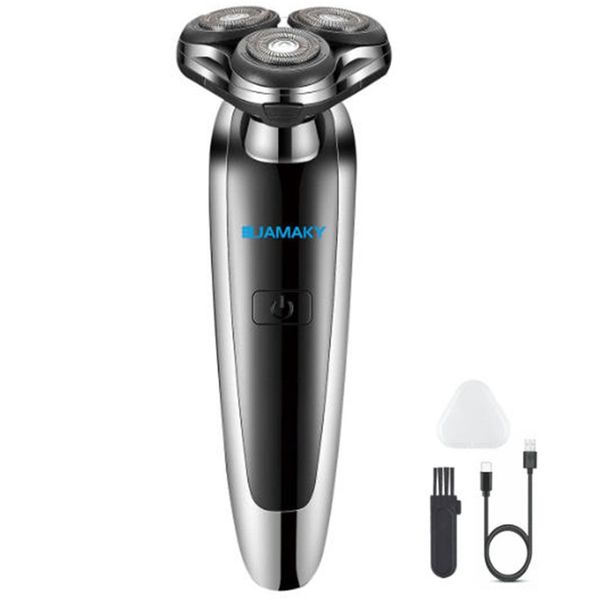 Electric Shaver Razor Waterproof Floating 3-Blade Rechargeable LCD for Men