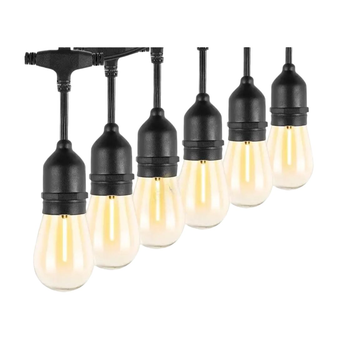 100M Outdoor LED Bulb String Light - Waterproof & Bright | Shop Today ...
