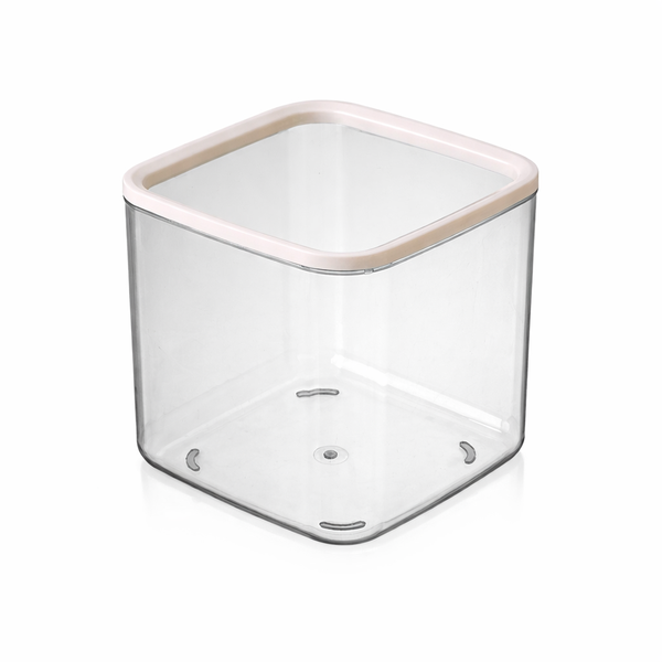 4 Pack - Large Clear Square Plastic Food Storage Container