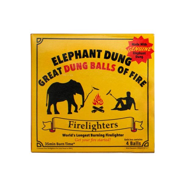 Toro - Great Dung Balls of Fire - Firelighters (Handmade from Elephant Poop)