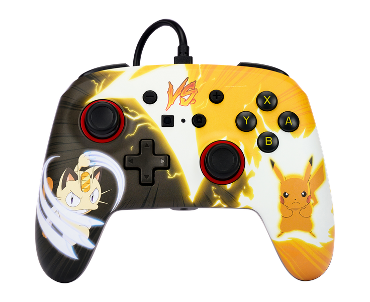 PowerA Nintendo Switch Wired Controller - Pikachu vs. Meowth