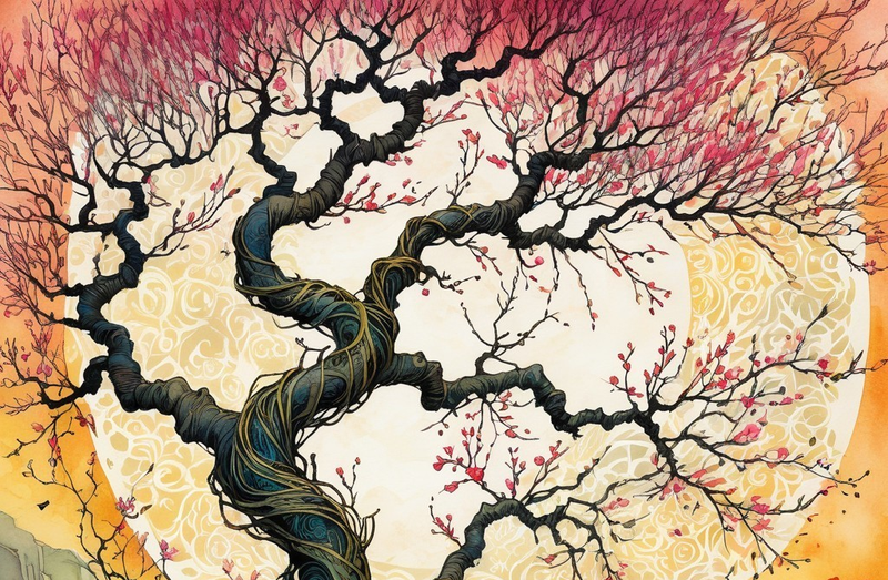 Canvas Wall Art Home Decor - Twisting Tree