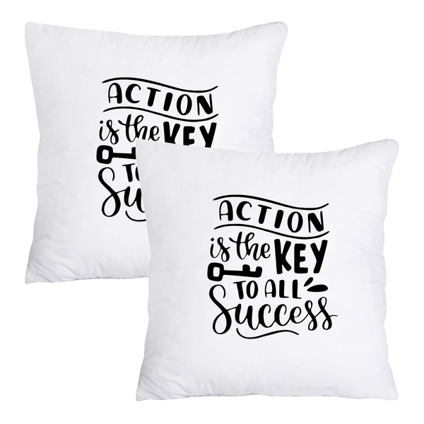Scatter Cushion Cover Set - Action is the key to my Success