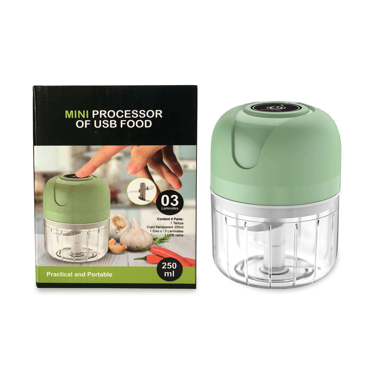 250ml - Mini Electric Food Processor - USB Charging | Shop Today. Get it Tomorrow! | takealot.com