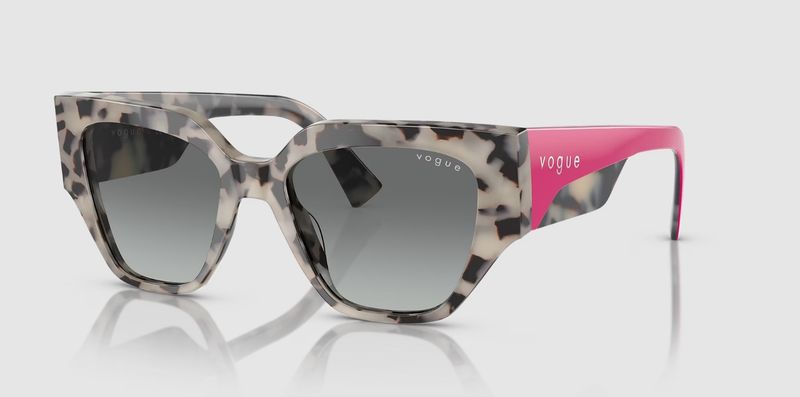 Vogue - Women Irregular Sunglasses - 0VO5409S - Ivory/beige Tortoise