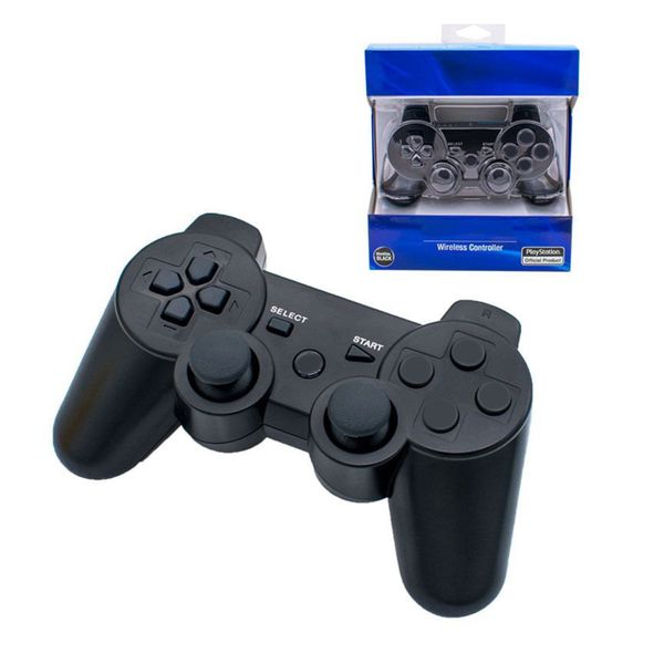 2 Pieces Bluetooth Game Controller Compatible with PS3 Black