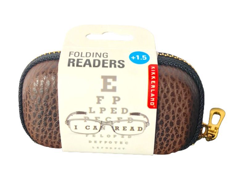 Folding Readers In Zipper Case