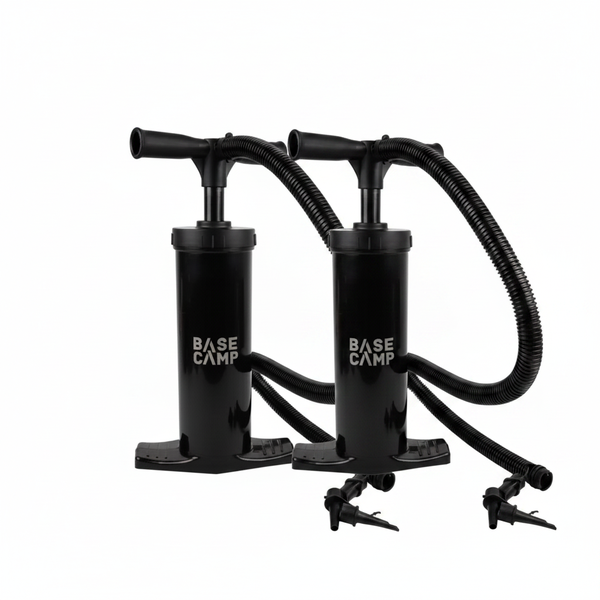 Basecamp Heavy Duty Double Action Hand Pump for Inflatable Items - 2 Pack