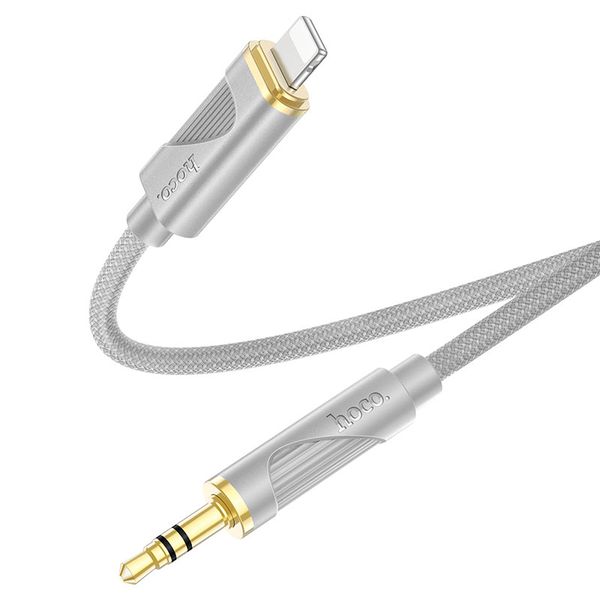 Lightning to 3.5mm Audio Aux Jack Cable IP to to 3.5mm 1m hoco-UPA30-G
