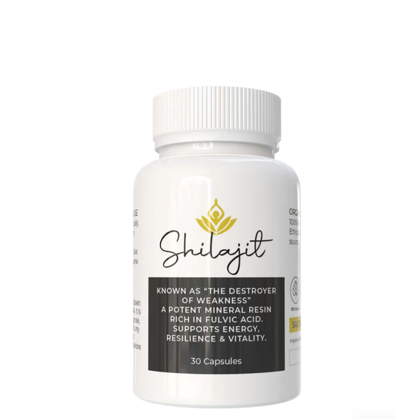 Shilajit- Natural Energy, Mental Clarity &amp; Vitality Booster - 30 Capsules