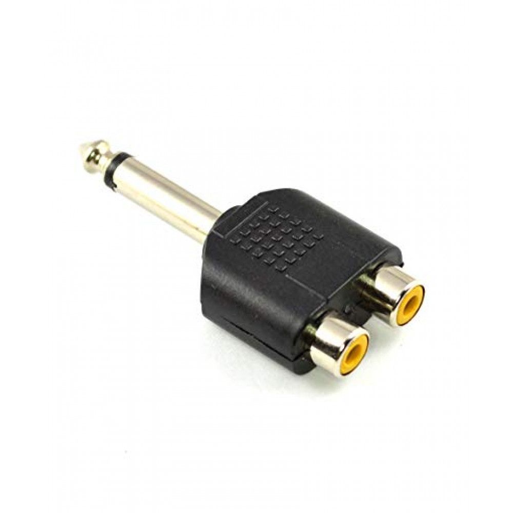 CCB 6.5mm Male to Dual RCA Female audio and video adapter -CCB480