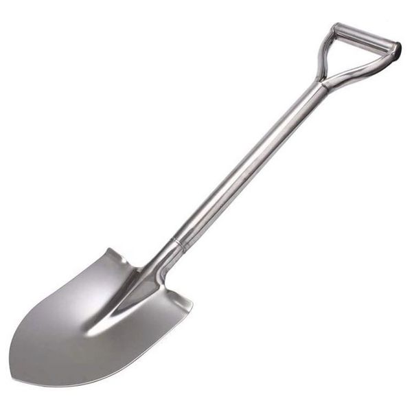 Mini Novelty Stainless Steel Shovel Spade - Chrome