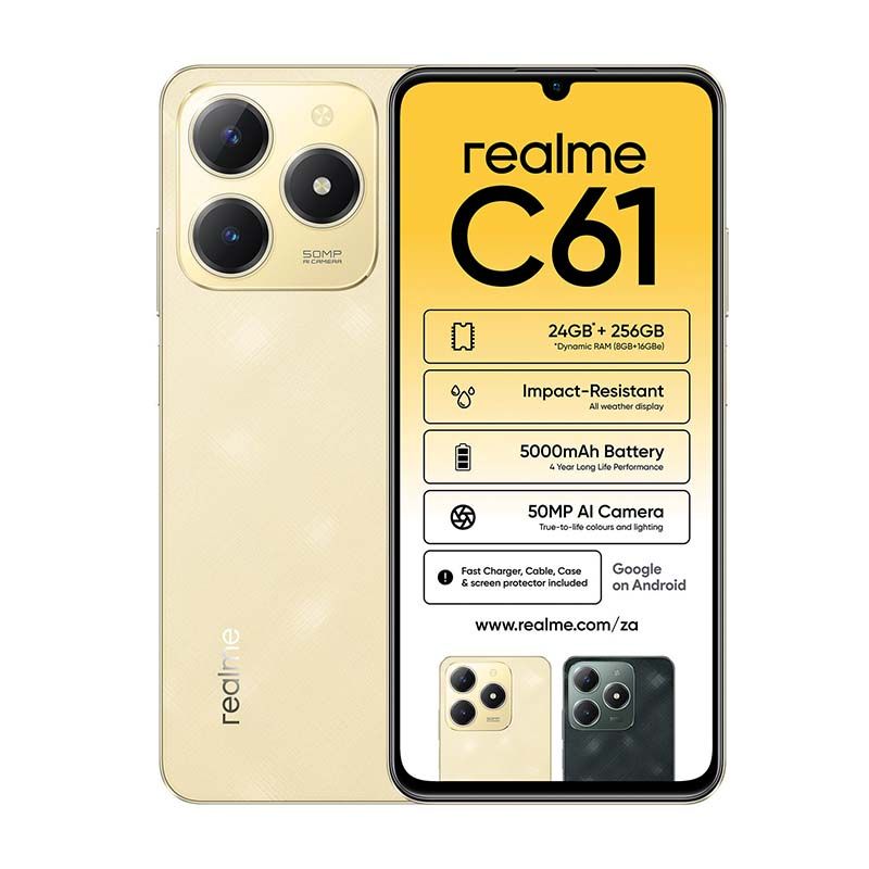 Realme C61 256GB LTE Dual Sim - Sparkle Gold
