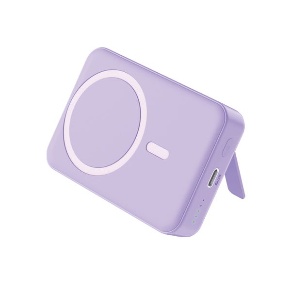 10,000 mAh magsafe wireless power bank light purple colour CX100