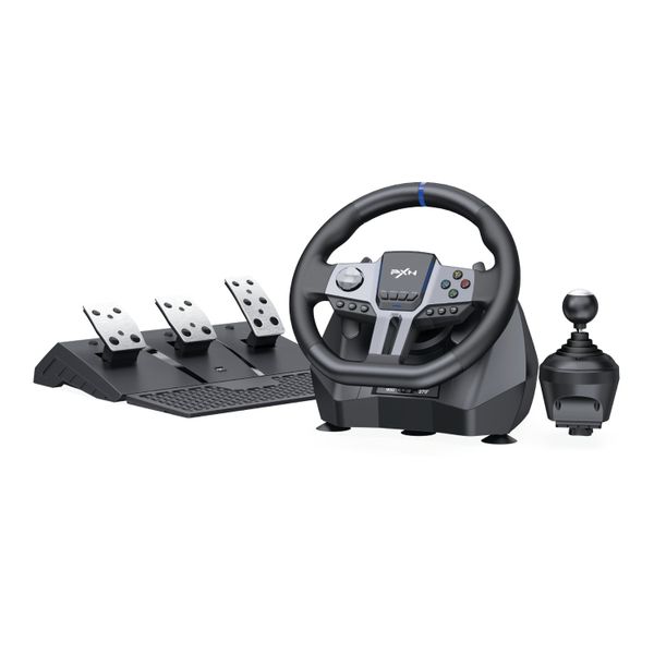 PXN V9 Gen 2 Gaming Steering Wheel 270-900 degree 3 Pedals Gear Shifter