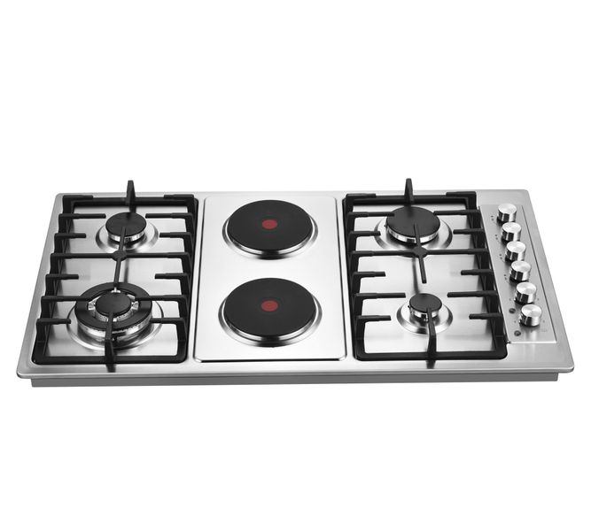 Goldair 4 gas and 2 electric plate hob GGEH-915