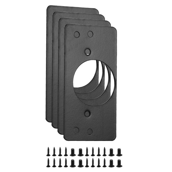4Set - Stainless Steel Cabinet Door Hinge Repair Plates