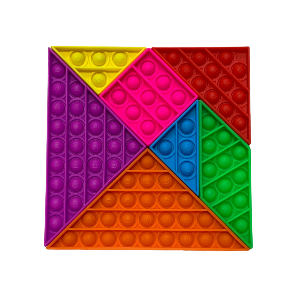Pop It Fidget Tangram Puzzle - 7 Piece