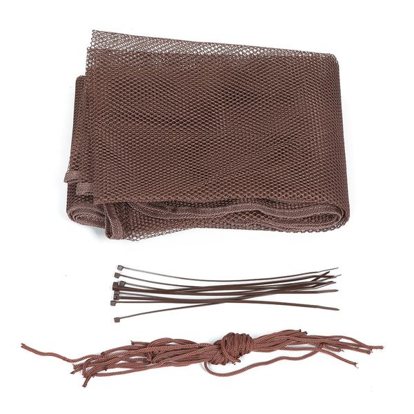 Kids Stairs Safety Net Netting Protection Rail Balcony-Coffee Color