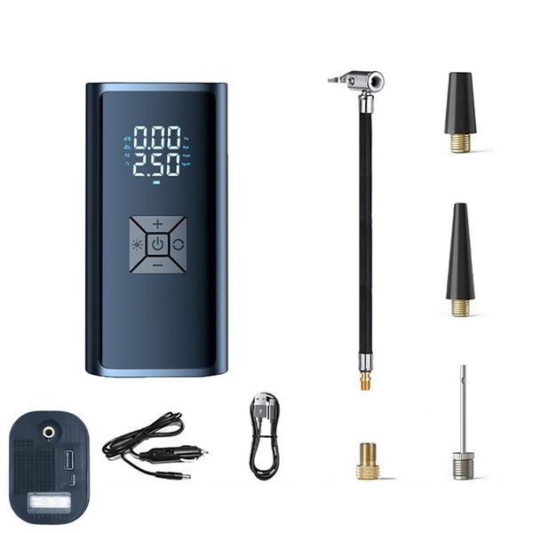 Portable Air Compressor Cordless Tire Inflator Tyre Pump with LED Display