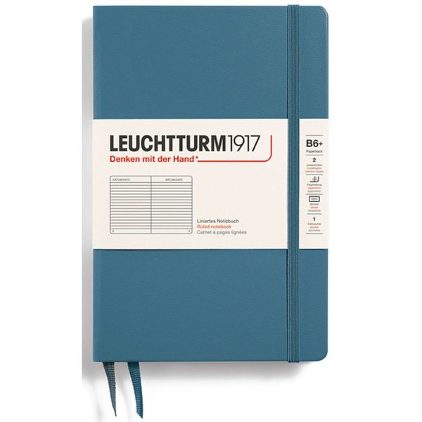 Leuchtturm Notebook Paperback (B6+) Hardcover Journal 219 Ruled Pages