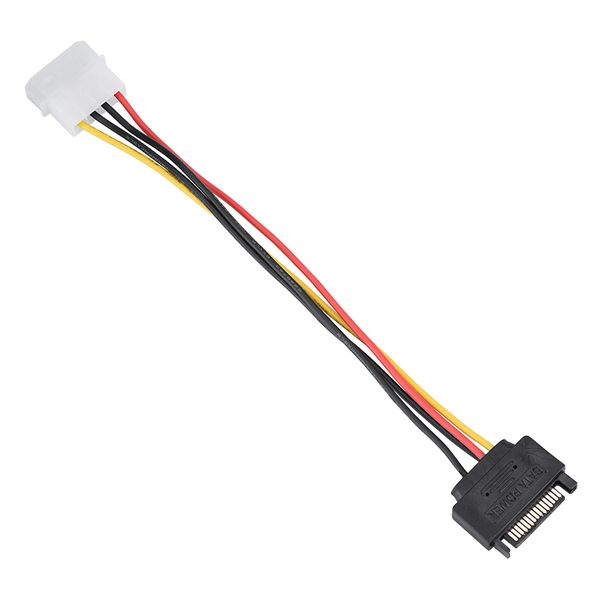 10 Pieces SATA 15 Pin to 4Pin Power Cable