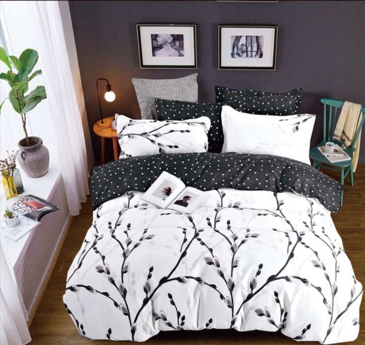 Soft Touch Duvet Cover Set 6 Piece Black/White Shop Today. Get it