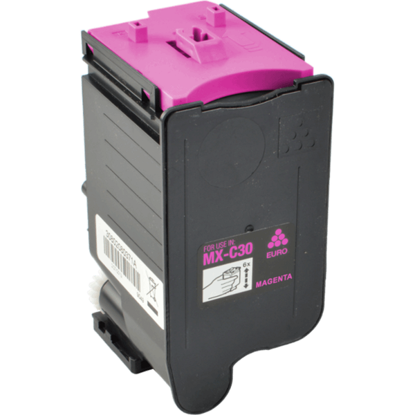 Magenta Toner Cartridge Compatible with Sharp MXC30FTM