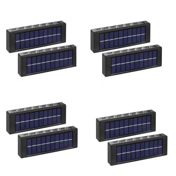8 Piece Of Portable Solar Powered Up and Down Outdoor 12LED Light FA-12