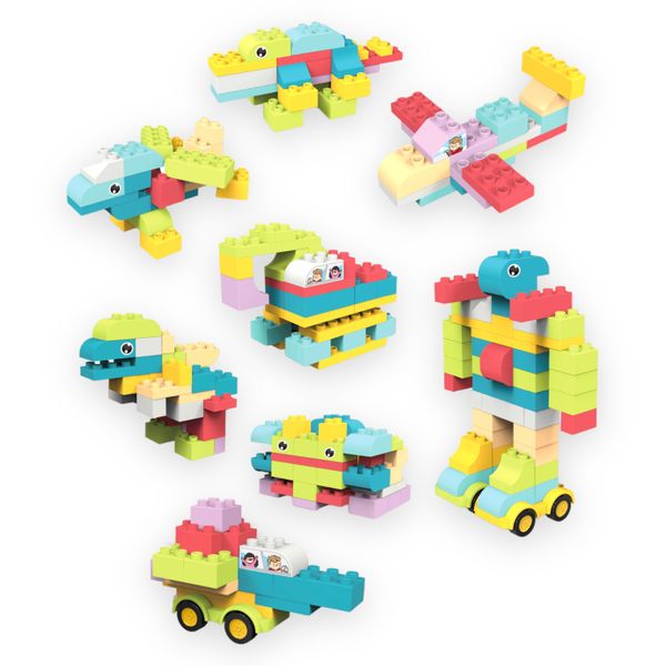 Building Block STEM Toy - Toys for Toddlers - 86 Piece