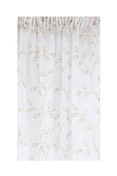 Taped Sheer Embroidered Hazel Curtain, 270x218cm