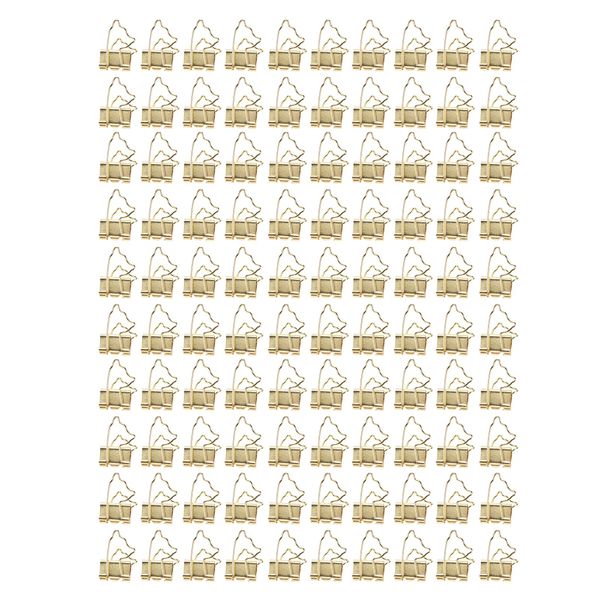Metal Binder Clips 100Piece Rust-Proof Office