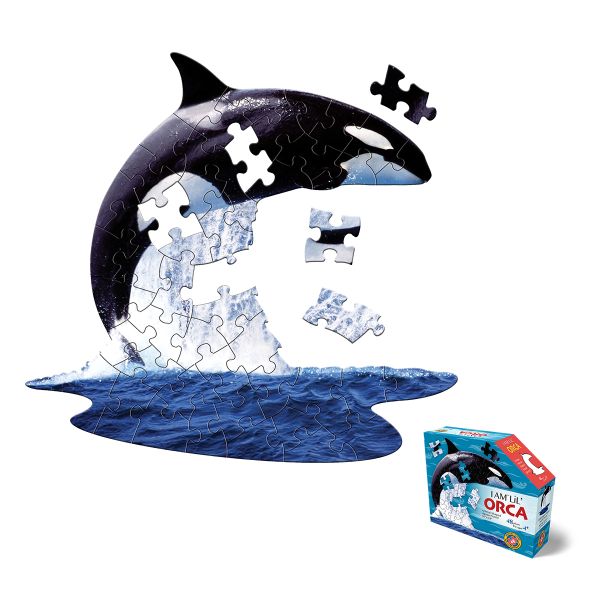 Madd Capp I Am Lil' Orca Animal Shaped Jigsaw Puzzle - 48 Pieces
