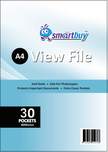 A4 View File - 30 Pockets