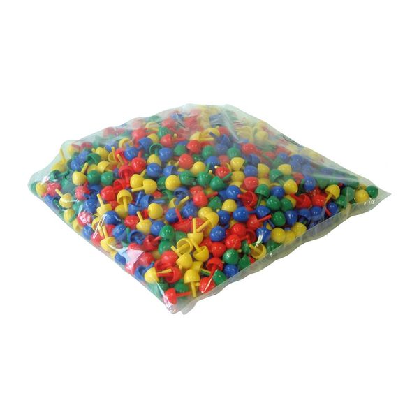 Lena Pegs for use with Mosaic Pegboards: Multi Colours 15mm x1000 Pieces