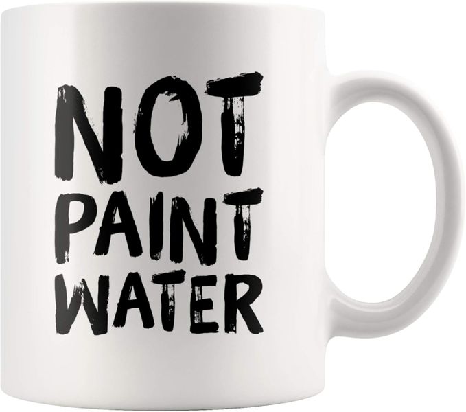 Not paint water-Father's day-Mother's day-Vlanetines=--Christmas Mug