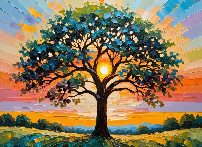 Canvas cm Home Decor Wall Art - Tree Of Life II