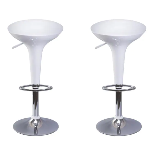 Bar Stools - Set of 2 - White