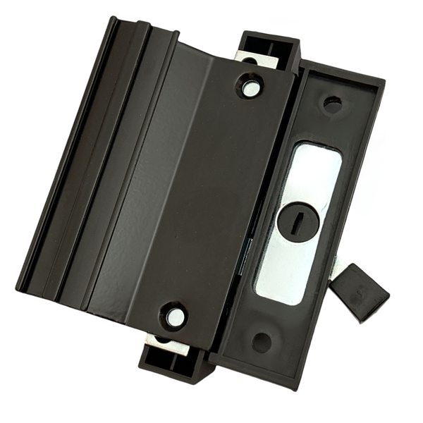 Black Mini Patio Door or Window Lockset Handle
