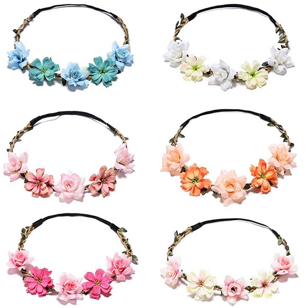 6 PCS - Women Headpieces Collection Accessories,Hair Wreaths