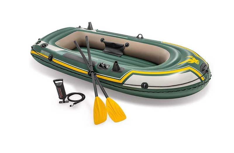 Inflatable 2 Person Dinghy Boat with Oars