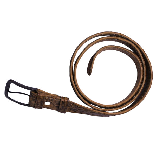 Stylish Brown Snake PU Skin Belt for Men