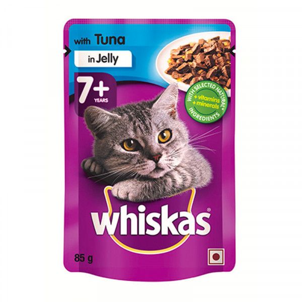 Bulk Pack 48 x Whiskas Cat Food Pouch 85G Senior Tuna In Jelly Buy