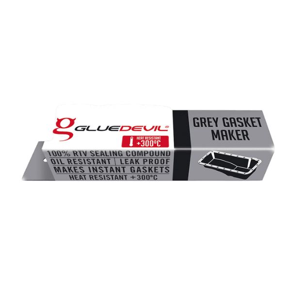GlueDevil - 70ml Grey Gasket Maker Silicone Rubber Sealant