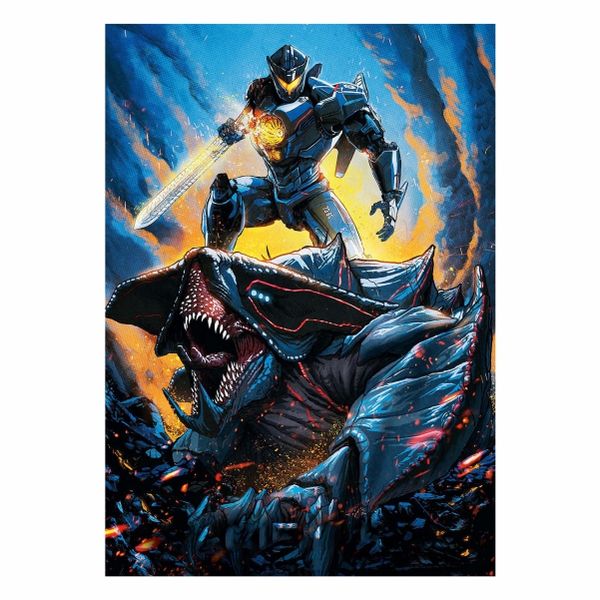Pacific Rim Painting Abstract - A1 Poster