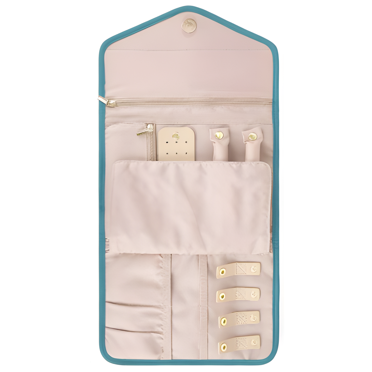 Travel Jewelry Organizer Makeup Bag Earring Ring Storage Case Portable Gift