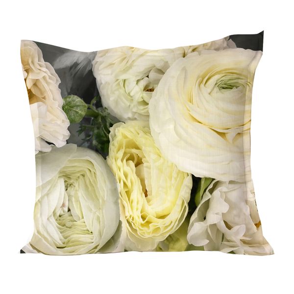 Ranunculus soft yellows Cushion Cover
