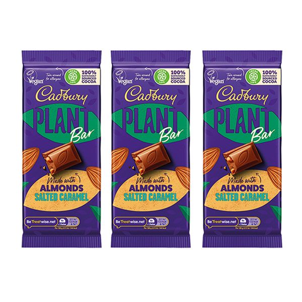 Cadbury Salted Caramel Plant Bar - 3 x 90g
